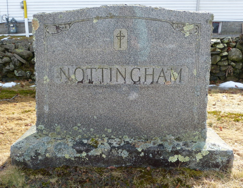 Mary Elizabeth Nottingham monument